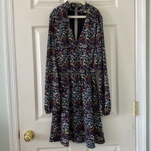 H&M Floral Long Sleeve Dress